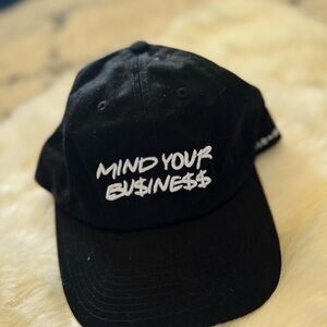 Mind Your Business Black Cap
